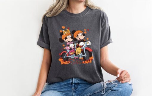 Comfort Colors Vintage Mickey Minnie Halloween Shirt, Season Shirt