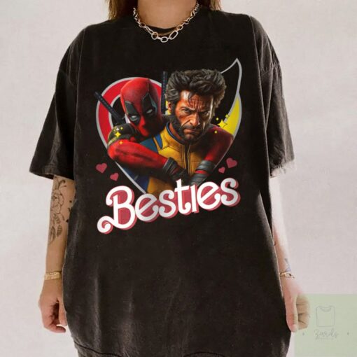 Cute Deadpool and Wolverine Besties Forever Shirt, Men's and Women's