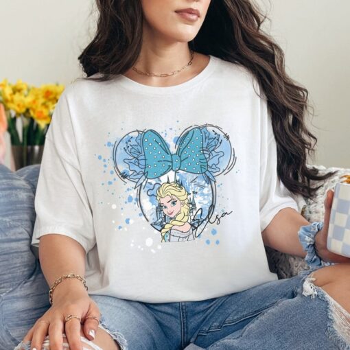 ELSA Tshirt Frozen T-Shirt Disney Inspired Tee Disney Princess Shirt