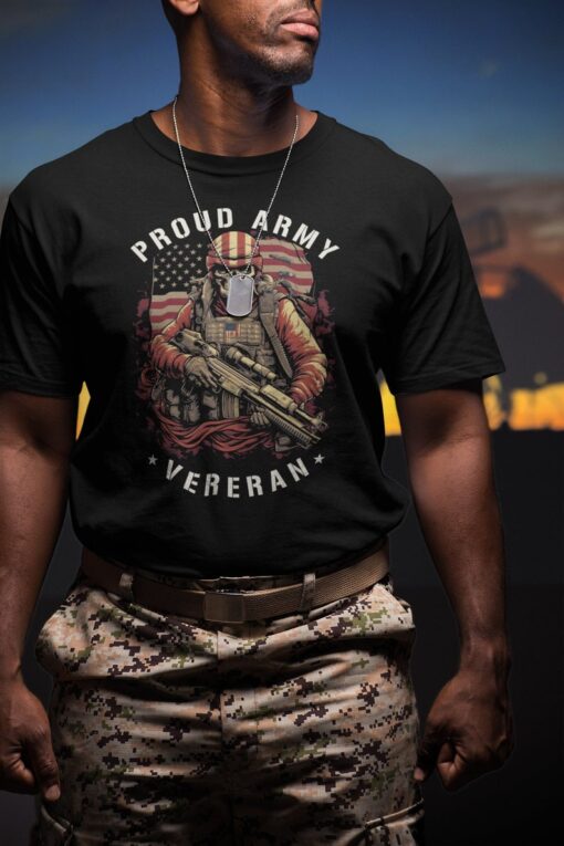 Army Veteran t-shirt // Army retired // Military theme apparel //