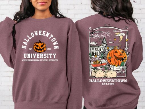 Halloweentown Est 1998 Back and Front Sweatshirt