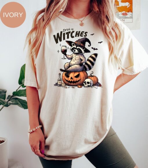 Funny Vintage Raccoon Halloween T-Shirt