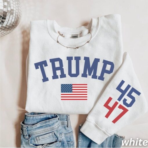 Trump 47 Crewneck Sweatshirt, Trump Train Shirt, Trump 2024