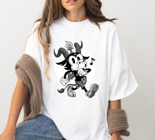 Disney Mickey Satan Classic 1928 Halloween T-Shirt