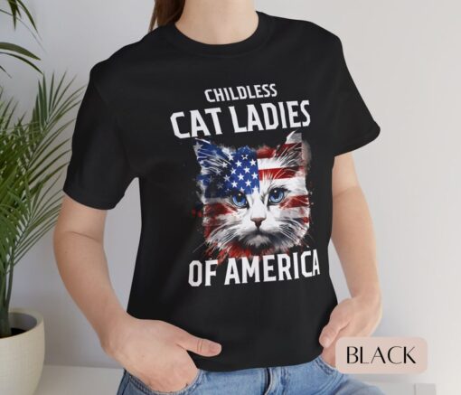 Childless Cat Lady Meme Shirt Kamala Harris 2024 Shirt Madam President