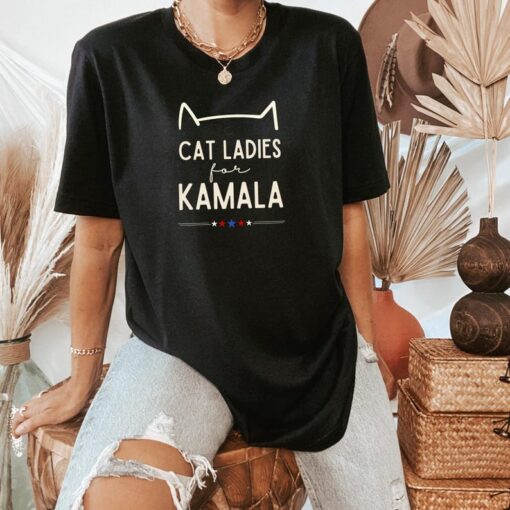 Cat Ladies For Kamala Shirt | Kamala Harris 2024 President Shirt