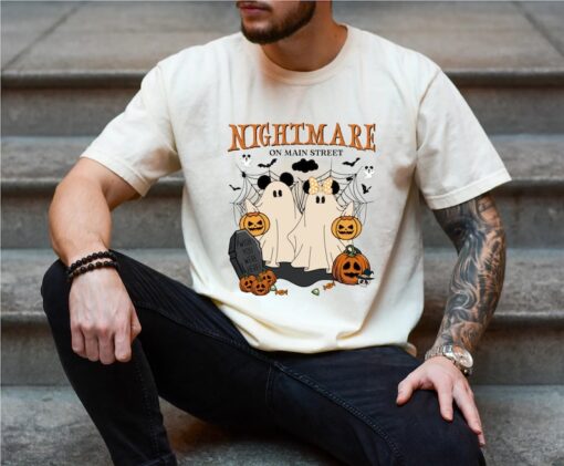 Comfort Colors Vintage Mickey Minnie Halloween Shirt