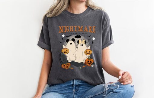 Comfort Colors Vintage Mickey Minnie Halloween Shirt