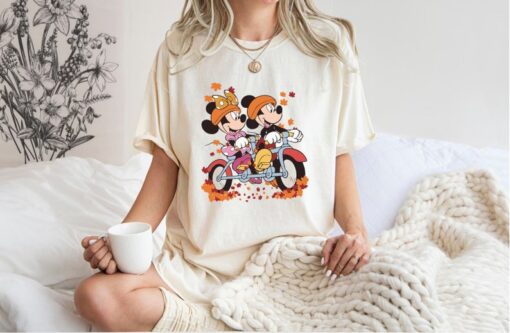 Comfort Colors Vintage Mickey Minnie Halloween Shirt, Season Shirt