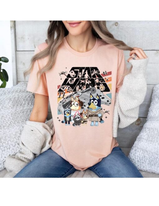 Star Wars Tshirt, Bluey and Friends Tee, Bluey and Bingo Shirt