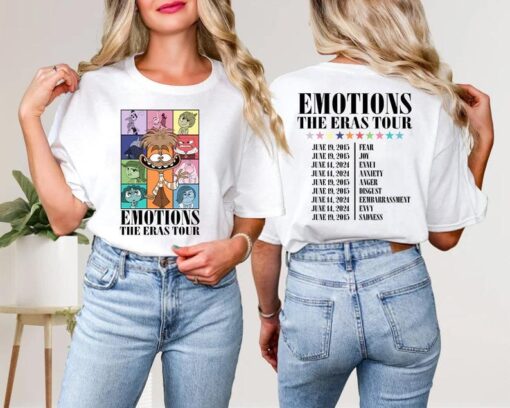 Emotion The Eras Tour Two-sided Shirt, Disney Inside Out 2 Shirt