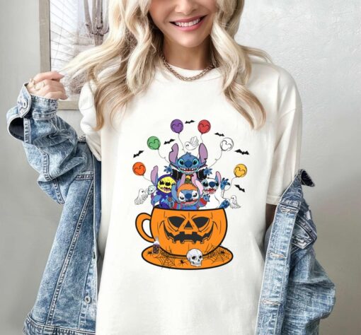 Disney Lilo & Stitch Halloween Cup Stitch Costume Shirt