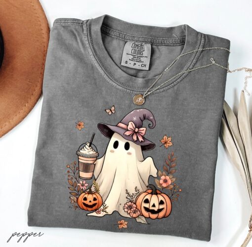 Comfort Colors® Cute Ghost Halloween shirt - Pumpkin Spice Latte Tee