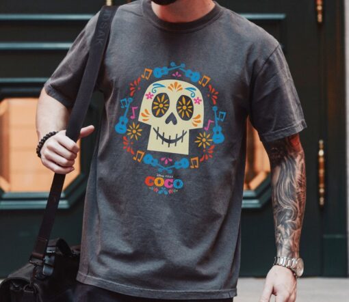 Disney Pixar Coco Papel Picado Sugar Skull T-Shirt