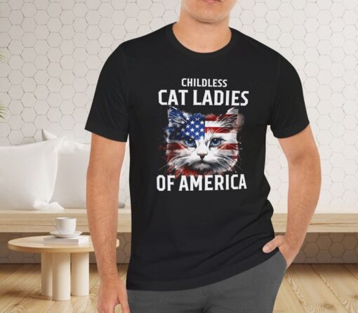 Childless Cat Lady Meme Shirt Kamala Harris 2024 Shirt Madam President