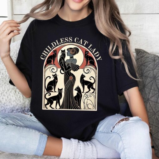 Childless Cat Lady Shirt for Kamala Harris 2024 Classy Kamala Stepmom