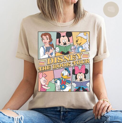 Disney The Book Tour Retro Shirt, Funny Mickey And Friends Tshirt