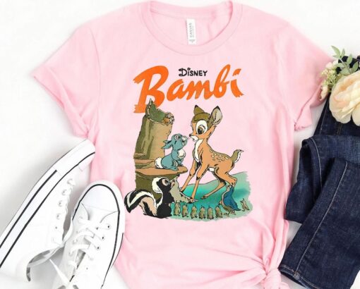 Vintage Disney Bambi In The Forest Shirt