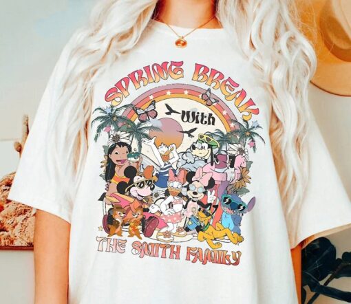 Custom Name Mickey And Friends Disney Spring Break Shirt