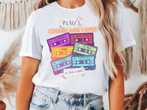 Peter's Cosmic Mix Tape, Guardians, Bella Canvas Short Sleeve TShirt