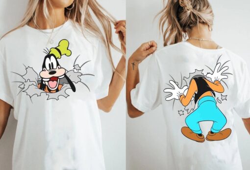 Funny Goffy Portrait Retro Shirt, Cute Mickey And Friends T-Shirt