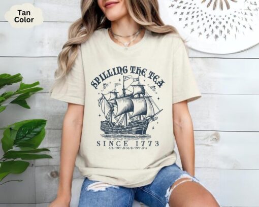 Spilling The Tea Since 1773 Shirt, Funny History Teacher Shirt