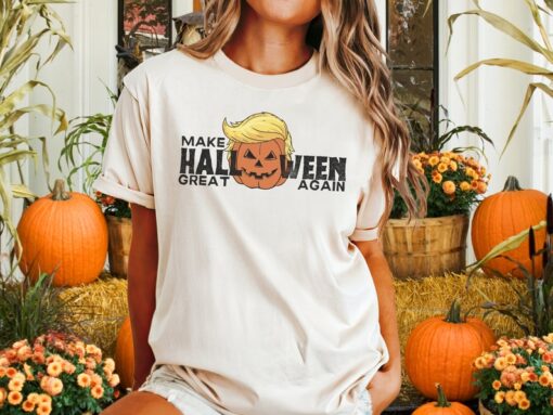 Funny trump halloween shirt orange and black skull shirt funny