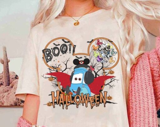 Personalized Disney Cars Halloween Balloon Shirt