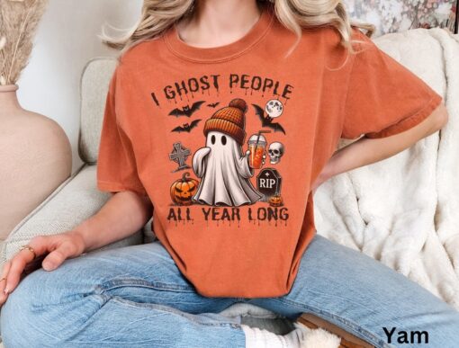 Halloween Ghost Shirt Halloween TShirt Cute Halloween Shirt Boo