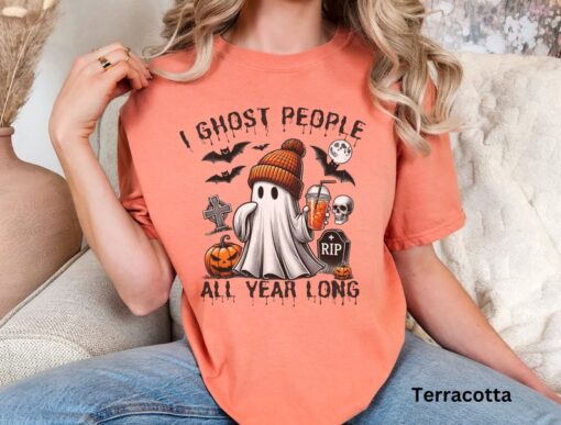 Halloween Ghost Shirt Halloween TShirt Cute Halloween Shirt Boo