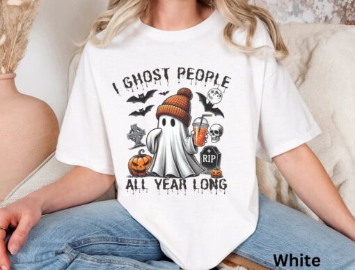 Halloween Ghost Shirt Halloween TShirt Cute Halloween Shirt Boo