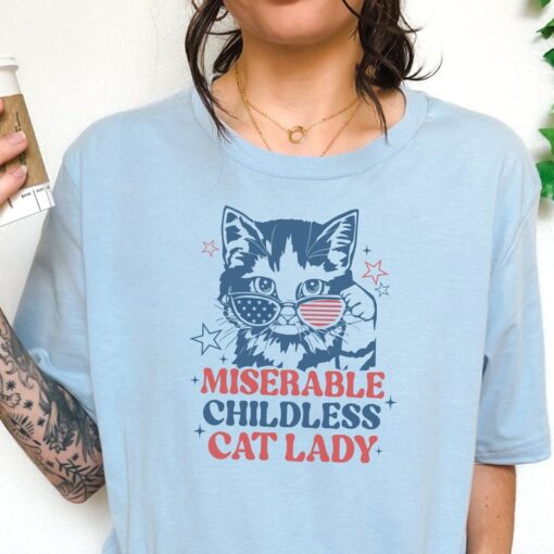 Childless Cat Lady, Cat Lady Shirts, Feminist Shirt, Vote 2024