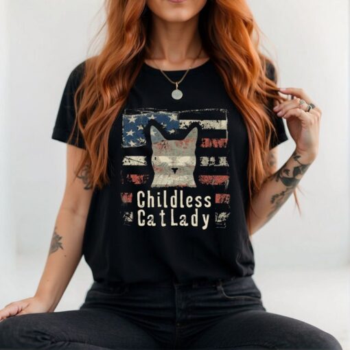 Childless Cat Lady Shirt, 2024 Election Shirt, Vote Blue Shirt