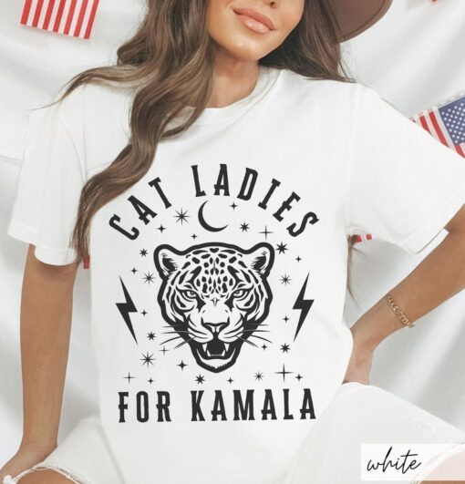 Comfort Colors Cat Ladies for Kamala Shirt