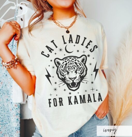 Comfort Colors Cat Ladies for Kamala Shirt