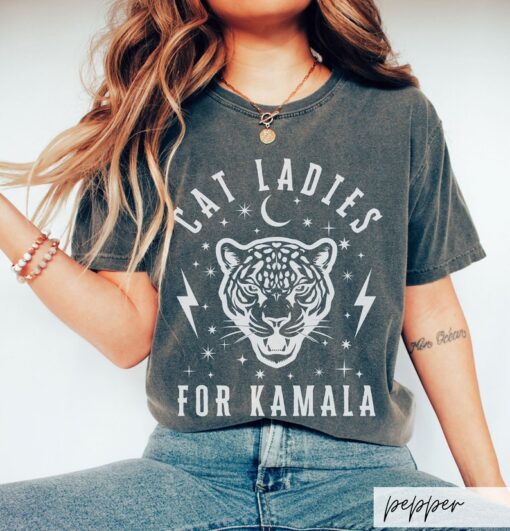 Comfort Colors Cat Ladies for Kamala Shirt