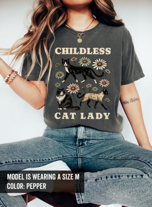 Childless Cat Lady Shirt Madam President Kamala Harris 2024 Shirt