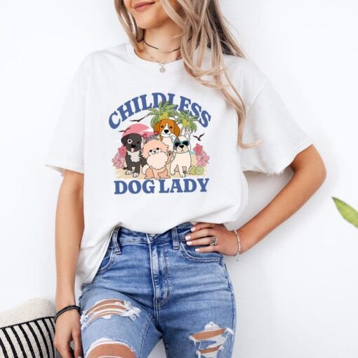 Childless Dog Lady T-shirt, Vote For Kamala Tee, Madam President Shirt