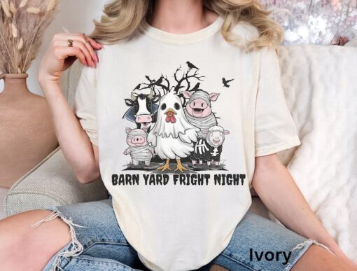 Halloween Farm Animal Shirt Halloween T Shirt Trick or Treat Cute