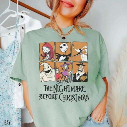 Retro Nightmare Before Christmas Comfort Colors Shirt