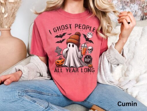 Halloween Ghost Shirt Halloween TShirt Cute Halloween Shirt Boo