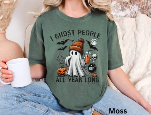 Halloween Ghost Shirt Halloween TShirt Cute Halloween Shirt Boo