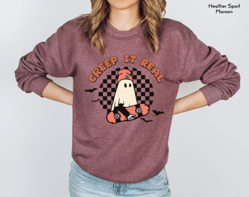 Creep It Real Sweatshirt, Retro Halloween Shirt, Halloween Gift