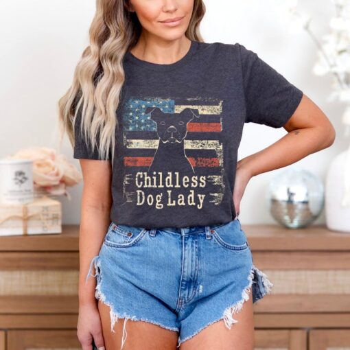 Childless Dog Lady Shirt, 2024 Election Shirt, Dog Lady Shirt