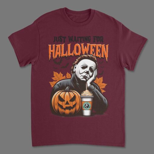 Michael Meyers Just waiting For Halloween Shirt, Michael Meyers Shirt