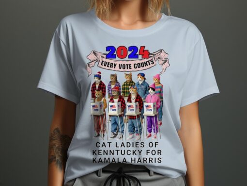 Customized Cat Ladies For Kamala 2024 T-Shirt