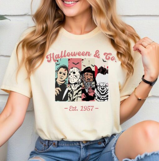 Halloween & Co Est. 1957 Sweatshirt, Horror Character Movie Hoodie