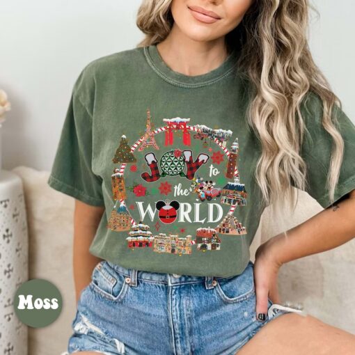 Joy to the World Shirt, Epcot World Showcase, Disney Christmas Shirt