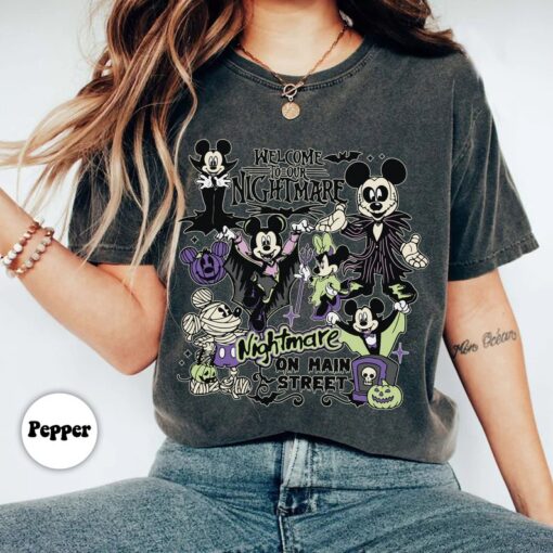 Welcome To Our Nightmare On Main Street Shirt, Mickey and Friends