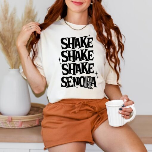 Comfort Colors Shake Shake Shake Senora Shirt, Funny Halloween Shirt